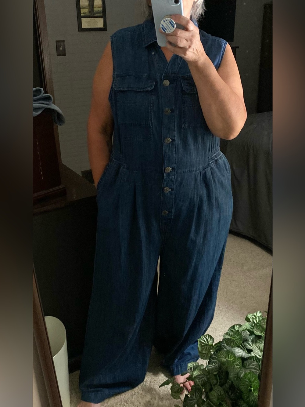NWT ABSOLUTELY ADORABLE TORRID DENIM JUMPSUIT - 16 REGULAR - Picture 2 of 13